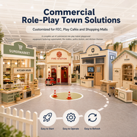 Comptoir de caisse commercial pour jeu de rôle en supermarché, testé TUV, pour centre de divertissement familial
