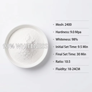 Poudre de gypse en gros d'usine <span class=keywords><strong>Paris</strong></span> 98% de blancheur, haute fluidité, résistance à la flexion 9.0MPa, surface miroir, pour artisanat DIY et fabrication de cadeaux - Product Image 2