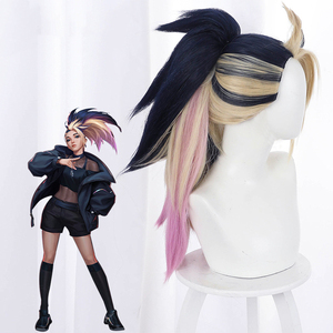 Perruque de cosplay Ainizi New Baddest KDA All Out Akali pour filles de League of Legends - Product Image 4
