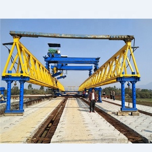 Machine de lancement de poutres 30m 120T avec moteur et propulseur, conception entièrement hydraulique, télécommande pour la construction de viaducs et de voies ferrées - Product Image 2