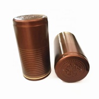 Capsules de vin personnalisées en PVC rétractables avec languette d'ouverture et couvercle extensible anti-effraction