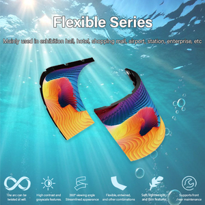 P1.2 P2 P P3 P1.8 P1.5 Rollo de interior Plegable Módulo suave Redondo Circular Curvo Cilíndrico Creativo Flexible Led Pantalla - Product Image 3