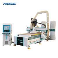 Machine de gravure CNC à commande numérique 1325 4x8 ATC pour le bois, avec broche refroidie par air, changeur d'outils à disque et table de travail personnalisée – Meilleures ventes