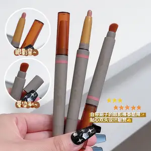 Wholesale SWEETMINT 2 In 1 Double Head Eye Shadow Pencil Eyeshadow Brush Matte Glitter Eyeshadow Stick