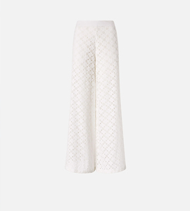 <span class=keywords><strong>Pantaloni</strong></span> Estivi Casual da Donna <span class=keywords><strong>con</strong></span> <span class=keywords><strong>Vita</strong></span> Elasticizzata e Design Ricamato Traforato, Stile Rilassato - Product Image 5