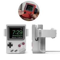 Station d'accueil en silicone pour lecteur de jeux rétro, câble de charge magnétique USB pour montre connectée, organisateur de bureau pour support de montre