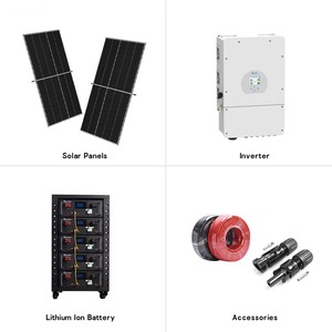 Sistema Completo de Paneles Solares de 10kw, 15kw, 20kw, Costo de Sistema de Energía Solar de <span class=keywords><strong>5000w</strong></span>, Conexión a Red o Fuera de Red, Uso en Toda la Casa, Almacenamiento de Energía de 30kw - Product Image 2