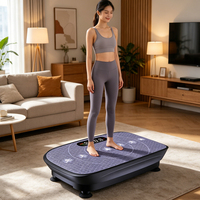 Plateforme vibrante de massage électrique ABS Crazy Fit, portable, écologique, sûre pour une utilisation à domicile, perte de poids, exercice corporel