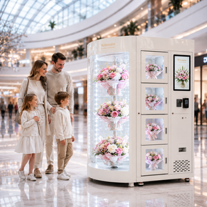 Distributeur automatique de fleurs intelligent sans contact Winnsen, écran tactile, Apple Pay, kiosque de bouquets frais 24h/24 et 7j/7 pour la vente au détail aux États-Unis - Product Image 3