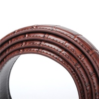 Nouvelle ceinture décontractée et habillée pour homme en cuir véritable motif crocodile, avec boucle à ardillon unique en alliage, vente en gros directe usine