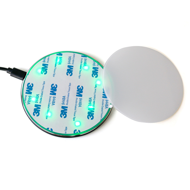 Sublimation Wireless Charger Pad Blank Customization 10W Fast Charge Pad Compatible with IPhone, Samsung, QI-Enabled Devices