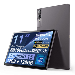 Tablet PC GISENTEC 2026 de 11 Pulgadas, Versión Global F11, Android, 6GB RAM, 128GB ROM, Batería de 10000mAh, Doble SIM, Wi-Fi, Octa Core, MTK, OEM - Product Image 1