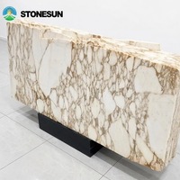 StoneSun Italienische Calacatta Gold Marmorplatten Luxuriöse Naturmarmorplatten für Küchenarbeitsplatten und Bodenfliesen in Villen und Hotels