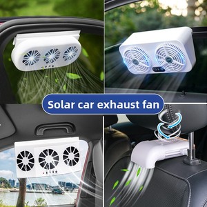 Nouveau ventilateur <span class=keywords><strong>d</strong></span>'échappement de <span class=keywords><strong>voiture</strong></span> 2026 pour la circulation <span class=keywords><strong>d</strong></span>'<span class=keywords><strong>air</strong></span> estival en véhicule, <span class=keywords><strong>extracteur</strong></span> de fumée, sans alimentation électrique - Product Image 4