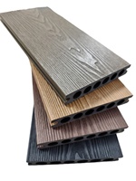 Couleur personnalisable, panneaux de sol WPC d'extérieur nécessitant peu d'entretien, revêtement de sol extérieur en composite bois-plastique résistant au feu