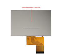 4,3 pulgadas 800x480 RGB 40Pin IPS 400 cd/m2 pantalla LCD TFT