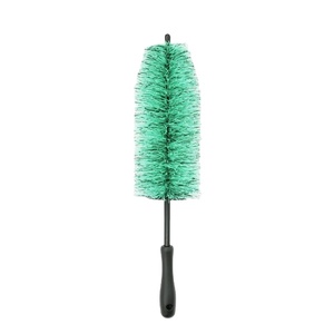 18 pouces vert doux PP poils <span class=keywords><strong>voiture</strong></span> détail roue pneu moyeu nettoyage détail lavage produits voitures laveuse soin jante pneu brosses - Product Image 1
