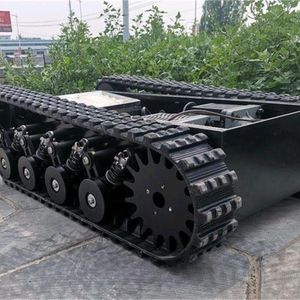 <b>Mini</b> Excavator Track Chassis 10 Track Robot Base With Motor For <b>Robotics</b> Short Turning Radius - Product Image 1