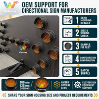 Modules de panneaux LED à lentille optique ambrée de 100 mm et 125 mm pour remplacement et assemblage OEM des fabricants