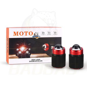 Miniluces LED de conducción para coche y motocicleta, luz blanca ámbar, doble/intermitente, 45W, proyector de lentes - Product Image 2