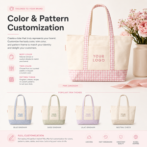 Bolso <span class=keywords><strong>de</strong></span> Hombro <span class=keywords><strong>de</strong></span> Lona a Cuadros <span class=keywords><strong>de</strong></span> Moda, con Logotipo Personalizado, Resistente, Grande, con Bolsillo Frontal para Uso Diario - Product Image 2