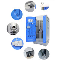 Toilettes publiques extérieures, toilettes portables en plastique, remorque Mobile pour toilettes extérieures