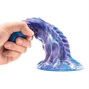 Mainan Seks Monster Dildo Alien <span class=keywords><strong>Cock</strong></span> Fantasi Hewan Binatang untuk Stimulasi Vagina Anal Klitoris Titik G - Product Image 3