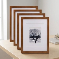 Massivholz-Bilderrahmen 8x10 11x14 Tischaufsteller Wandmontage Fotorahmen mit HD-Glas für Heim- und Bürodekoration