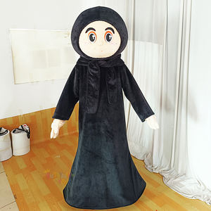Costume de mascotte pour adultes homme et femme, style arabe, blanc et noir, design <span class=keywords><strong>personnage</strong></span> de <span class=keywords><strong>dessin</strong></span> <span class=keywords><strong>animé</strong></span>, Guangzhou Enjoyment CE - Product Image 4