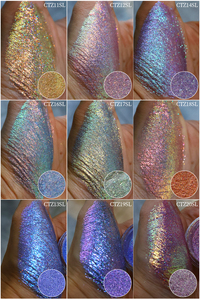 ผงสีอายแชโดว์แบบหลายสีประกายโฮโลแกรมสำหรับดวงตาหนังไมกา - Product Image 4