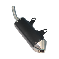 Silencieux d'Échappement de Moto pour Pièces de Pit Bike, Puissant Silencieux 32mm pour Système d'Échappement de Dirt Bike