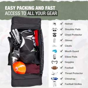 Muestra gratuita de BOLSA DE HOCKEY BLACK BEAR, Bolsa de Hockey Duradera y Espaciosa para Equipo Deportivo - Bolsa de Equipo de Hockey de Primera Calidad - Product Image 3