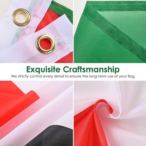 Bandera Pan Africana 3x5 pies para exteriores, Banderas de Liberación Negra UNIA, Juneteenth, Rayas Rojas, Negras <span class=keywords><strong>y</strong></span> Verdes, Banderas Afroamericanas para exteriores - Product Image 3