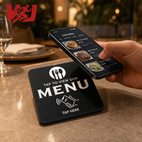 Carte NFC intelligente programmable personnalisée, étanche, avec encodage URL NFC 213, carte de commentaires Google avec autocollant