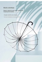 Parapluie de mariage transparent personnalisé avec logo, grand parapluie dôme en POE transparent, parapluies de pluie pour séances photo, événements, fêtes, vente en gros, REACH