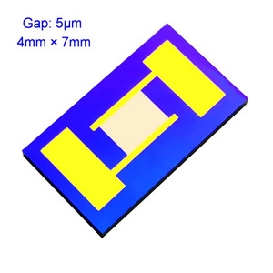 5 <span class=keywords><strong>um</strong></span> 4*7mm elettrodi interdigitali oro silicio monocristallino substrato condensatore array biosensore chip MEMS - Product Image 3