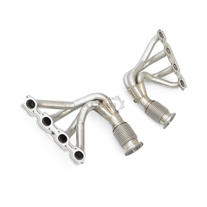 Collecteur d'échappement pour <span class=keywords><strong>Ferrari</strong></span> <span class=keywords><strong>458</strong></span> 4.5 2009-2015 / SP12 EC 4.5 2012-2015 en acier inoxydable – Amélioration de puissance - Product Image 2