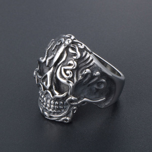 Retro Skull <b>Ring</b> <b>Titanium</b> Steel Men's Jewelry SA741 Gift Fashion <b>Rings</b> - Product Image 4