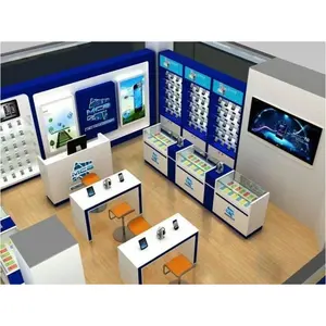 Modern Cell Phone Accessories Shop Equipment Design Smart Phone Display Cabinet Mobile Phone Store Furniture