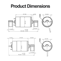 MingYang maßge schneiderte R-555 Doppelkopf-Mini-Vibrations motoren verfügbar 6V 12V 24V DC Spannung für kunden spezifische Mini-Informations maschinen