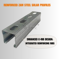 Rails de montage solaire en acier ZAM C Art Sign – Installation rapide, structure de support photovoltaïque pour systèmes de montage solaire au sol et sur toiture