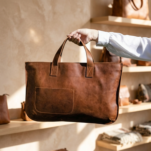Sacs à main pour femmes en cuir véritable de style européen BS INTERNATIONAL, fermeture éclair, imperméables, doux, écologiques, durables, légers, grands - Product Image 4