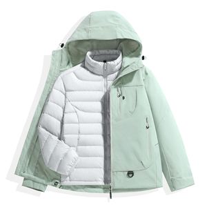 Chaqueta Cortavientos Kongshan para Mujer, Impermeable, Cálida, 3 en 1, Traje de Montañismo para <span class=keywords><strong>Hombre</strong></span> - Product Image 3