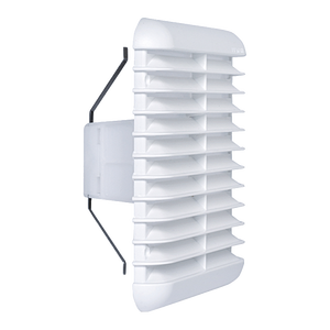 Griglia di Ventilazione Quadrata Universale Bianca per Foro 80/125 mm per Installazione Ventilatore Dimensioni 166x166 - Product Image 1