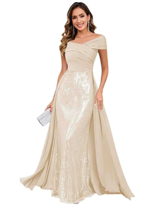 Robes de Soirée Longues <span class=keywords><strong>Bleu</strong></span> Royal de Haute Qualité pour Femmes, Idéales pour Dîners, Bals et Fêtes, Bon Marché - Product Image 5