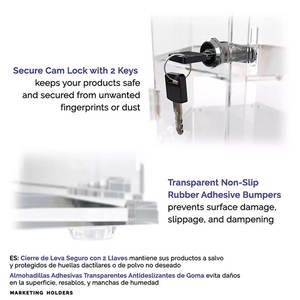 ตู้โชว์อะคริลิคใสขนาด12นิ้วแบบล็อคหกเหลี่ยม - Product Image 6