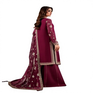 Pakistani Ladies Formal <b>Eid</b> Wear <b>Dresses</b> <b>Long</b> Sleeve Solid Polyester Elegant Latest Collection 2026 Customized Logo Label - Product Image 2