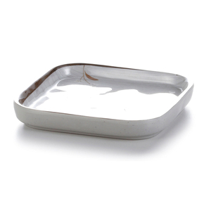 Plaque grise en mélamine <span class=keywords><strong>carrée</strong></span> et personnalisée, 5.7 pouces, nouveau design, avec bordure brune, livraison gratuite - Product Image 1