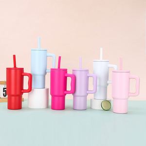 <b>40oz</b> Travel Car H4.0 <b>Handle</b> Mug Vacuum <b>Tumbler</b> Lid Straw Non-Slip Base ODM OEM Custom Logo - Product Image 4