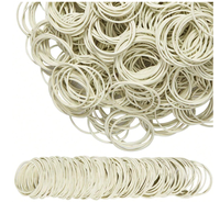 50/100/300/500 pièces blanc élastique papier factures Dollars argent élastique extensible bandes taille 38mm 1.49 pouces retour à l'école